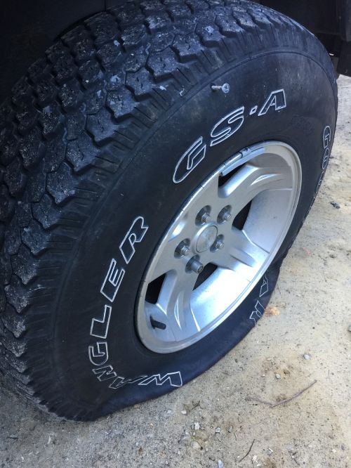 tire flat screw