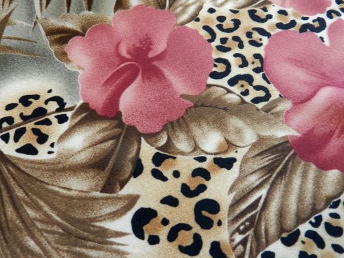 Animal Fabric And Flowers # 2