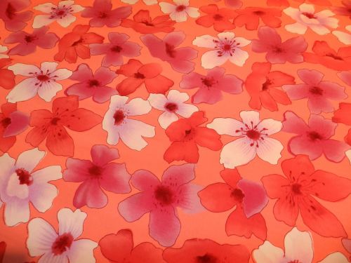 Pink Flowers Fabric (3)
