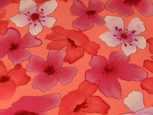 Pink Flowers Fabric (6)