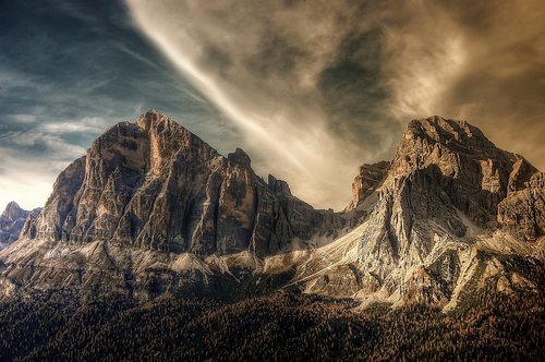 tofane  dolomites  nature