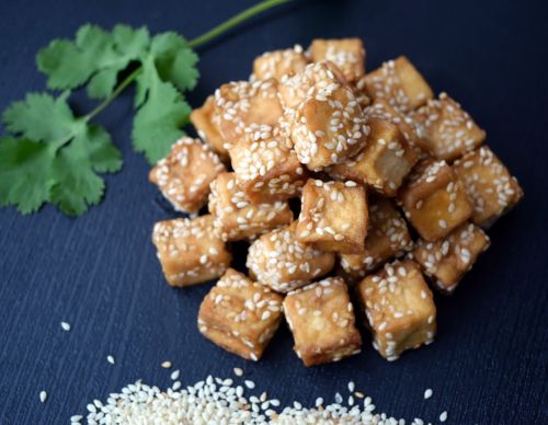 tofu sesame flat