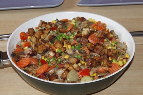 tofu fry up vegetables