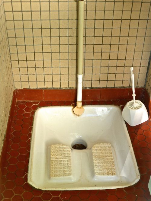 toilet squatting latrine
