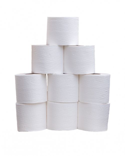 Toilet Tissues Isolated Background
