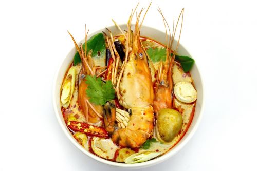 tom yum goong hot and sour soup shrimp