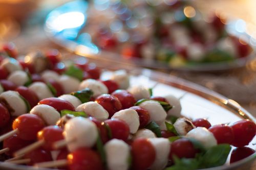 tomato mozzarella skewers