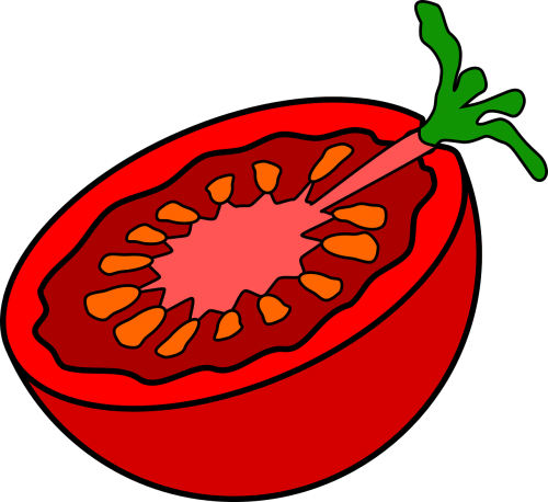 tomato sliced cut