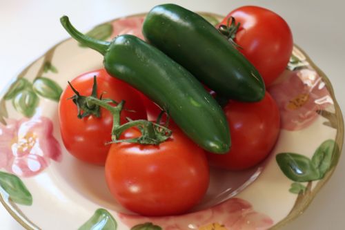 tomato chili pepper fresh
