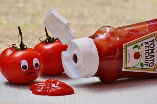 tomatoes ketchup sad