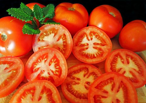 tomatoes  sliced  food
