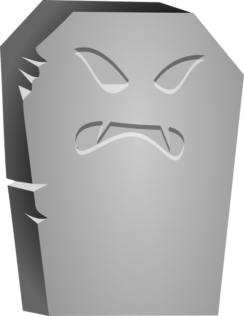 tombstone halloween angry