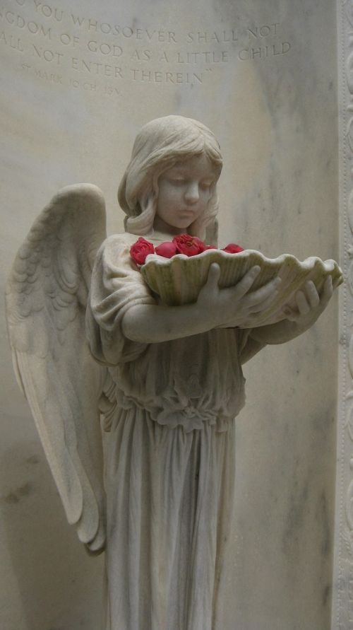 tombstone statue angel