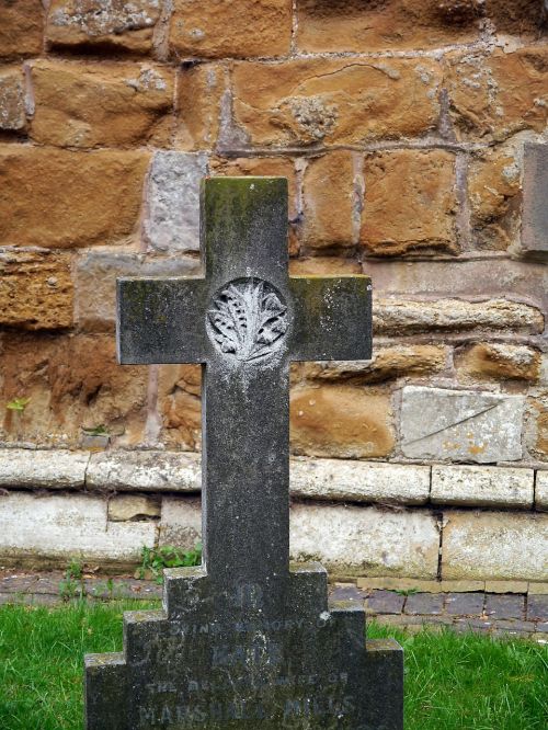tombstone cross cemetery