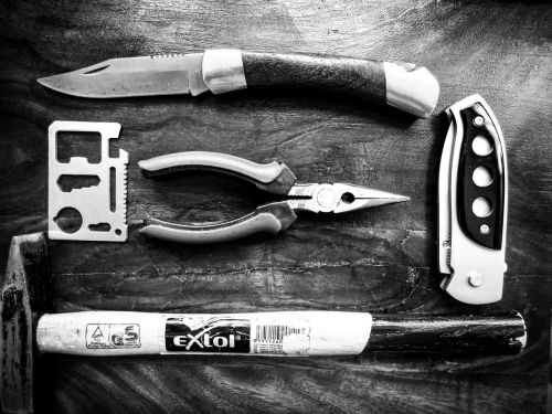 tools knife pliers