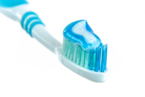 toothpaste toothbrush white