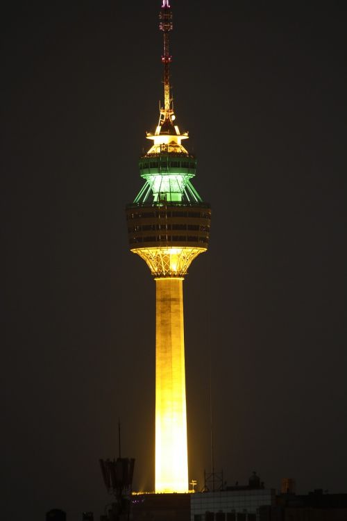 top tower night view