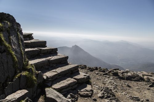 Top Of Mountain In Snowdon