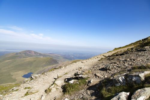 Top Of Mountain In Snowdon