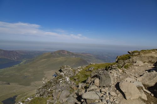 Top Of Mountain In Snowdon