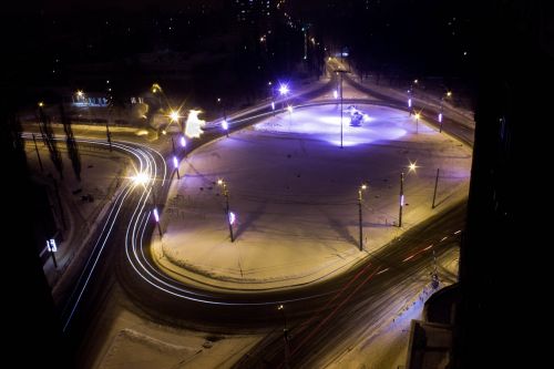 top view roof night photos