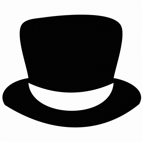 topper hat black