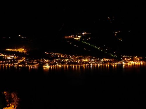 torbole at night coast line