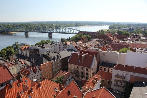 toruń  wisla  landscape