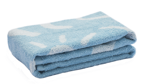 towel  blue