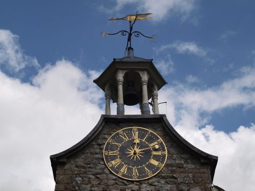 tower clock sky