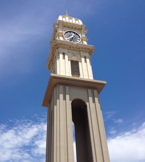 town clock sky tower