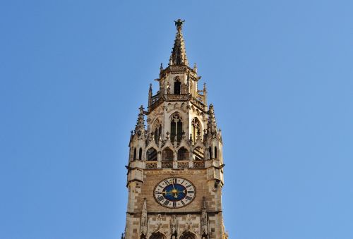 town hall clock tower munich