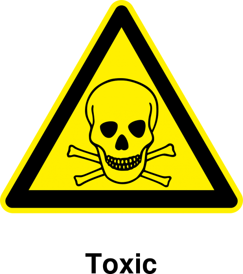 toxic materials warning