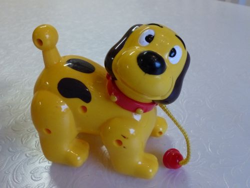 toy dog yellow