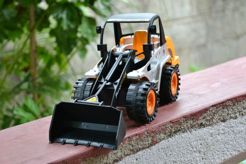 toy plastic dozer