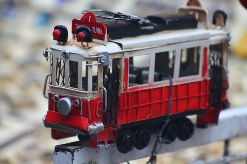 toy  red  tramway