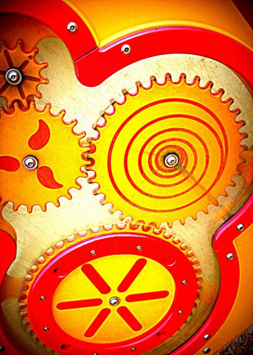 toy gears red