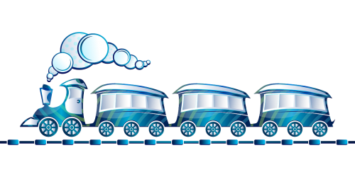 toy train blue locomotive