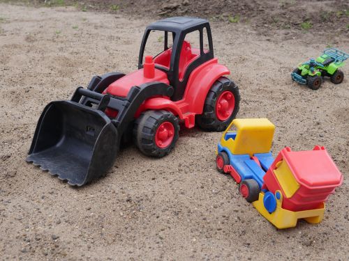toys tractor plastic