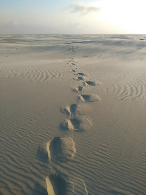 traces  sand  sea