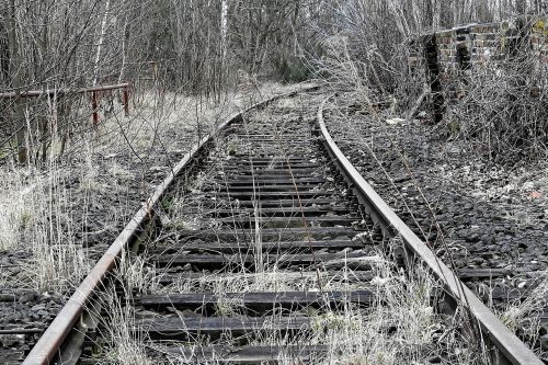 track railroad track old