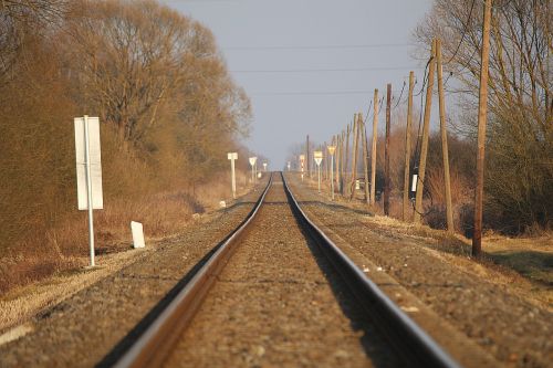 track railway railroad tracks