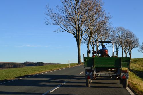 tractor sky blue