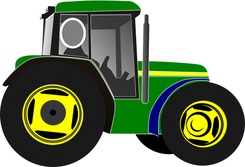 tractor green driver