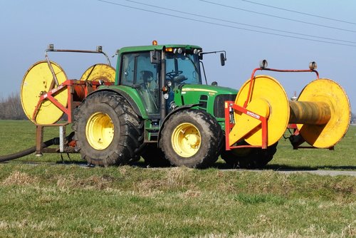 tractor  agricultural machinery  grassland