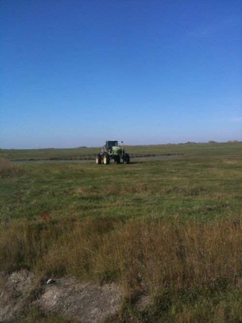 Tractor Spraying