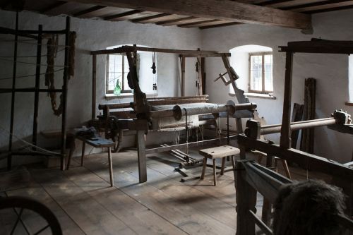 traditional weaving room austria indoors