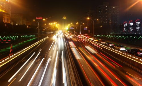 traffic beijing night
