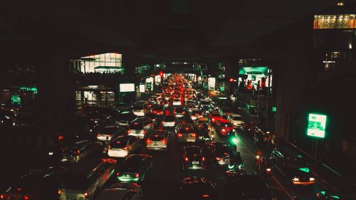 traffic bangkok siam