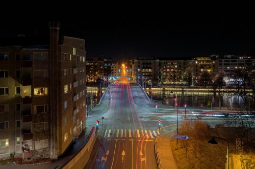traffic night city